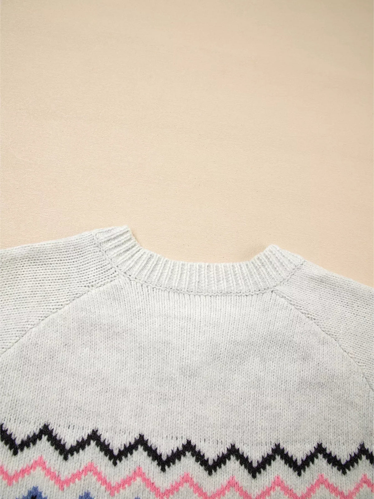Stripe Geometric Button Up Sweater Cardigan
