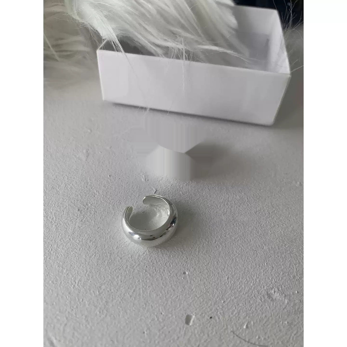 Versatile Smooth-surface Chubby Minimalist Ring For Stacking
