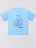 Children's Dinosaur Applique Short Sleeve T-Shirt