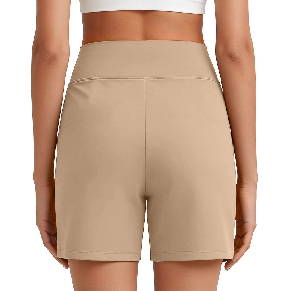 European And American Cross-Border New Style Women's Solid Color Stretchy Comfortable Fitness Pants Yoga Casual Shorts