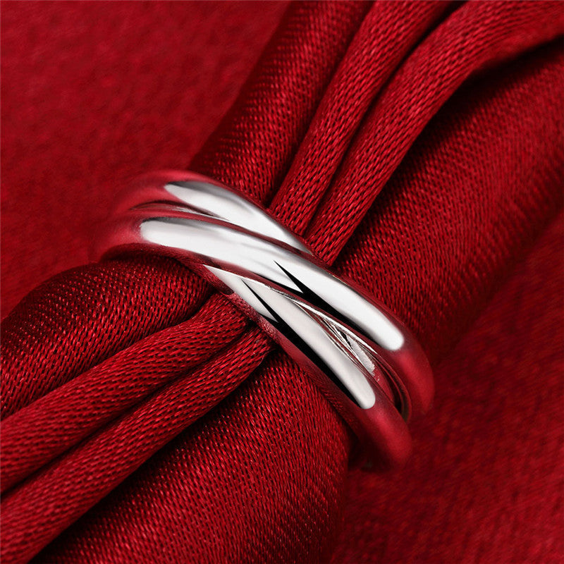 Creative Popular Glossy Three-ring Ring