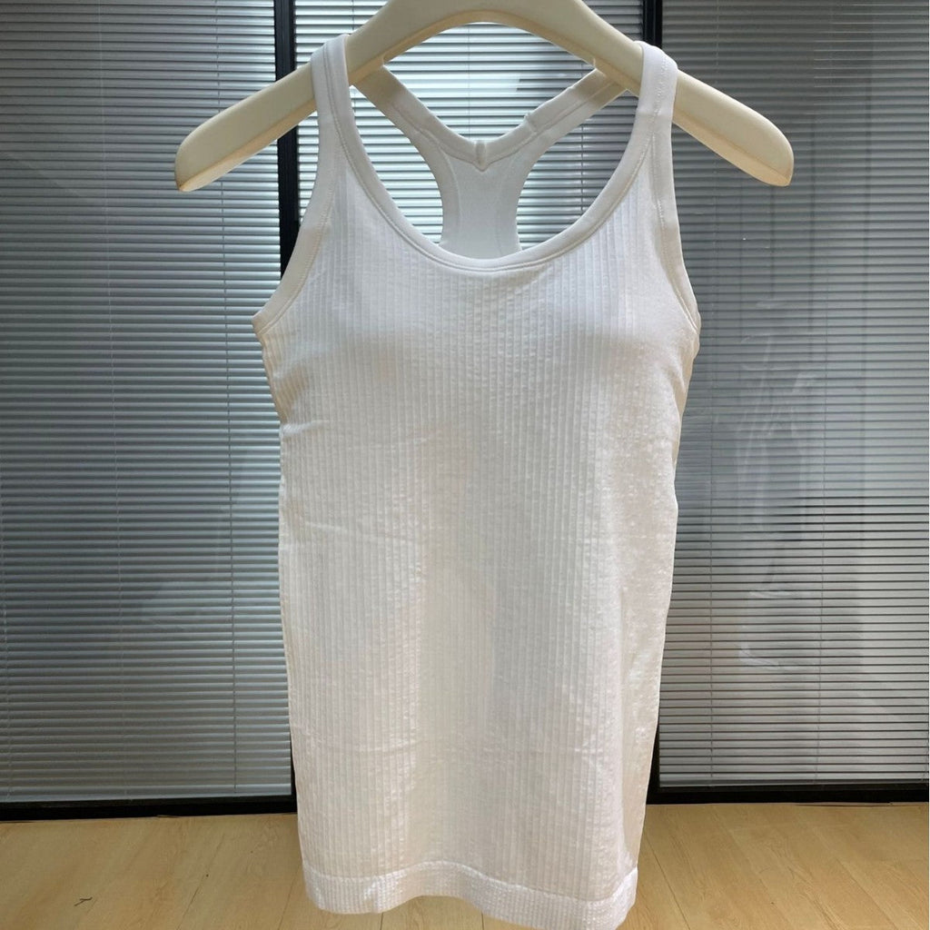 Ribbed Tank Top Yoga Wear For Women