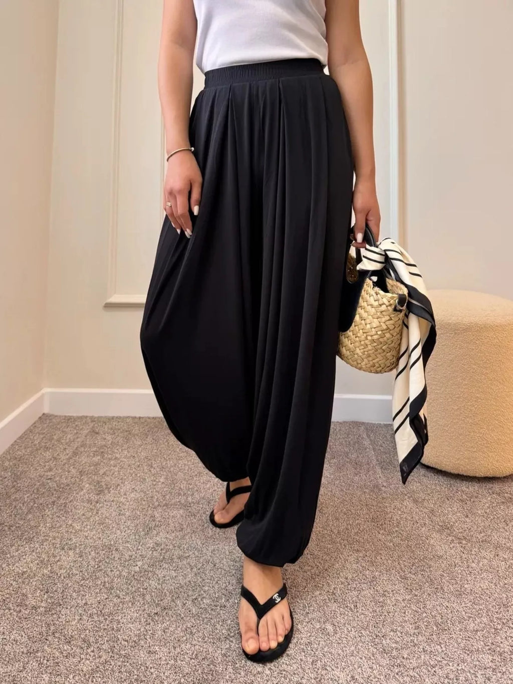 High-Waisted Wide-Leg Pants