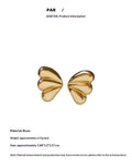 Faceted Fan-shaped Stud Earrings 925 Silver Needle Earrings