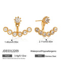 Zircon Ear Jacket Earrings