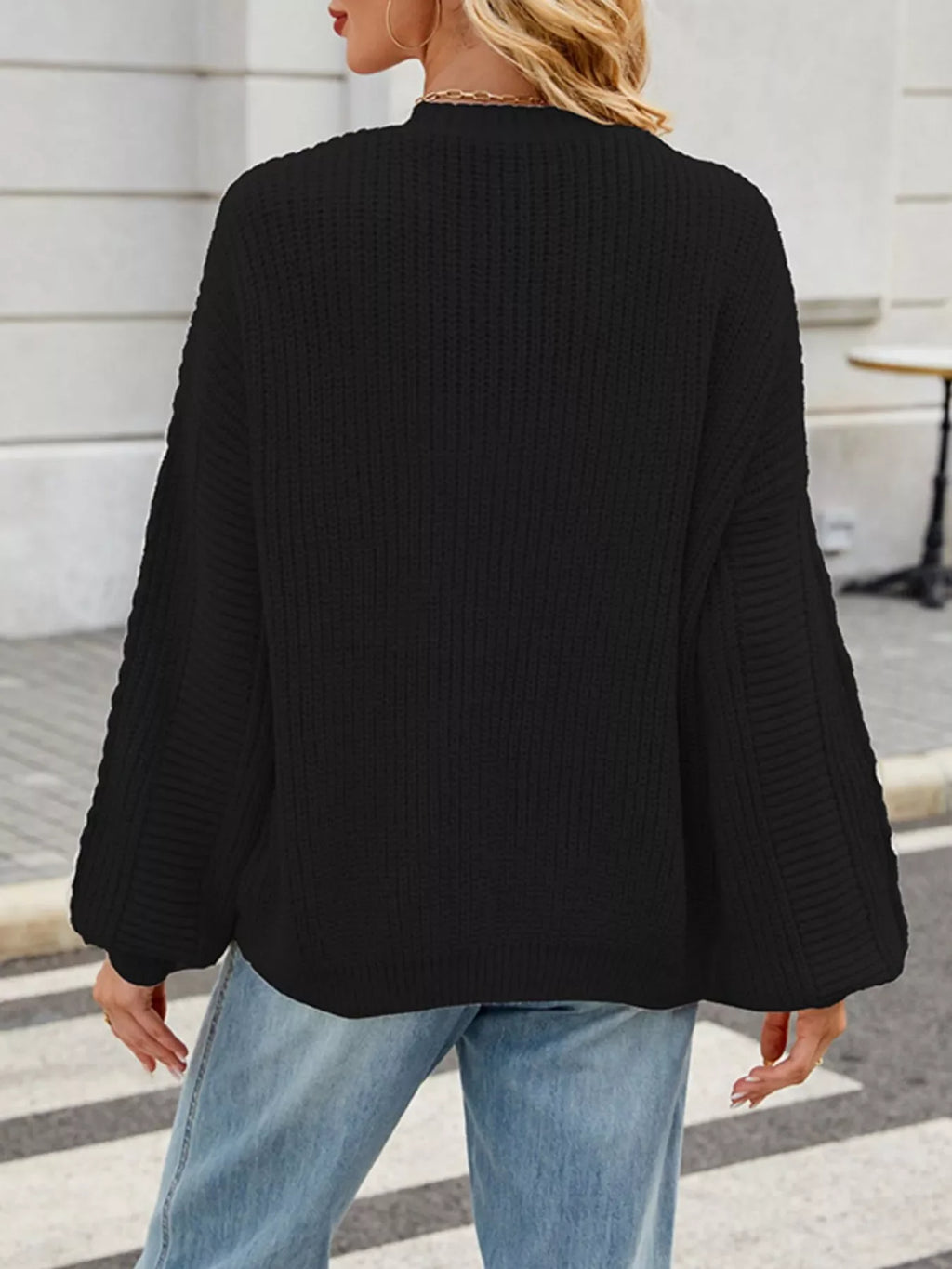 Cable Knit Button-Up Cardigan