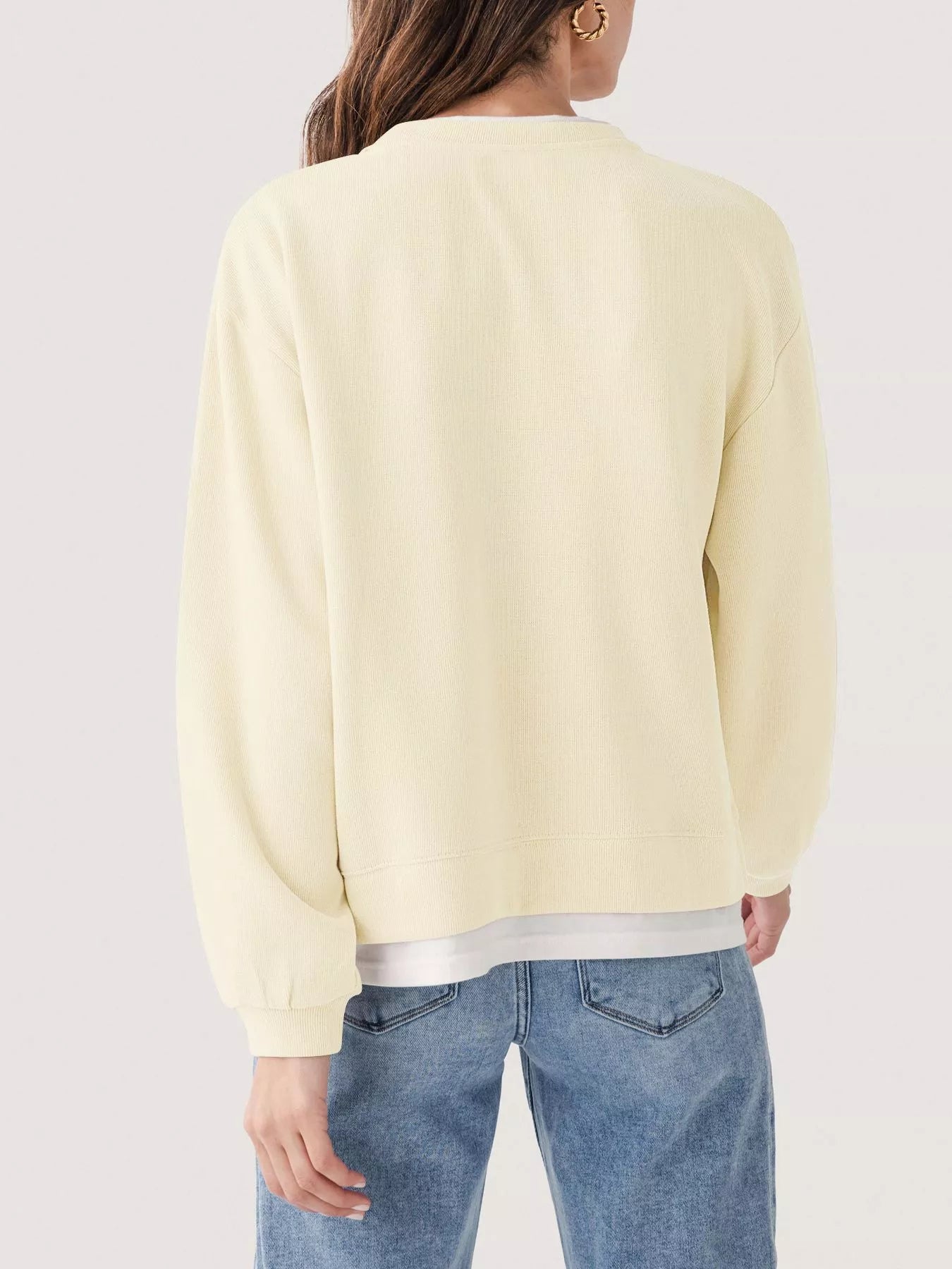 Oversized Crew Neck Sweatshirt