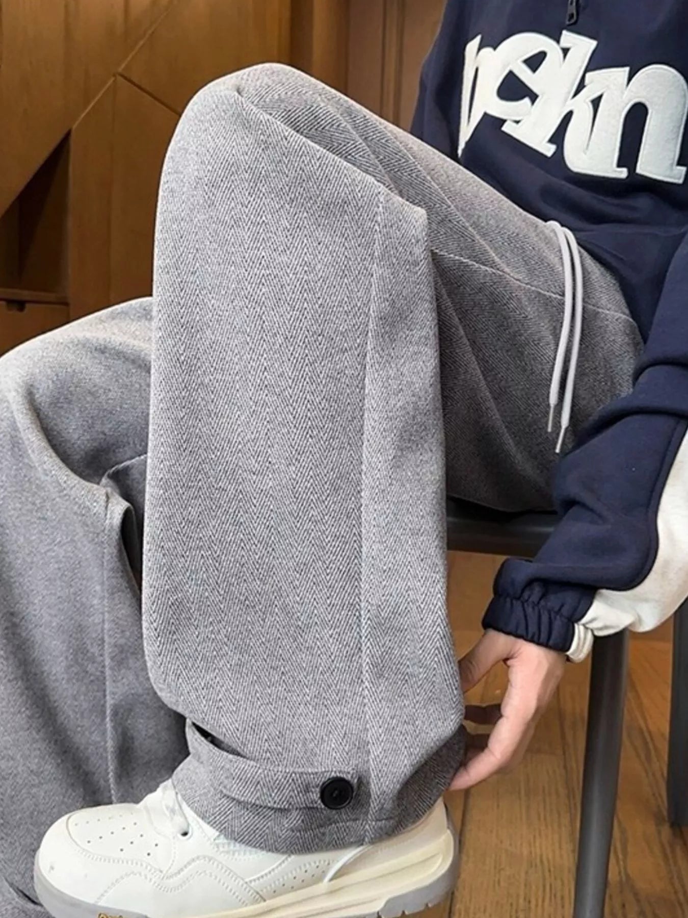 Men's Plus Size Drawstring Relaxed Fit Pants