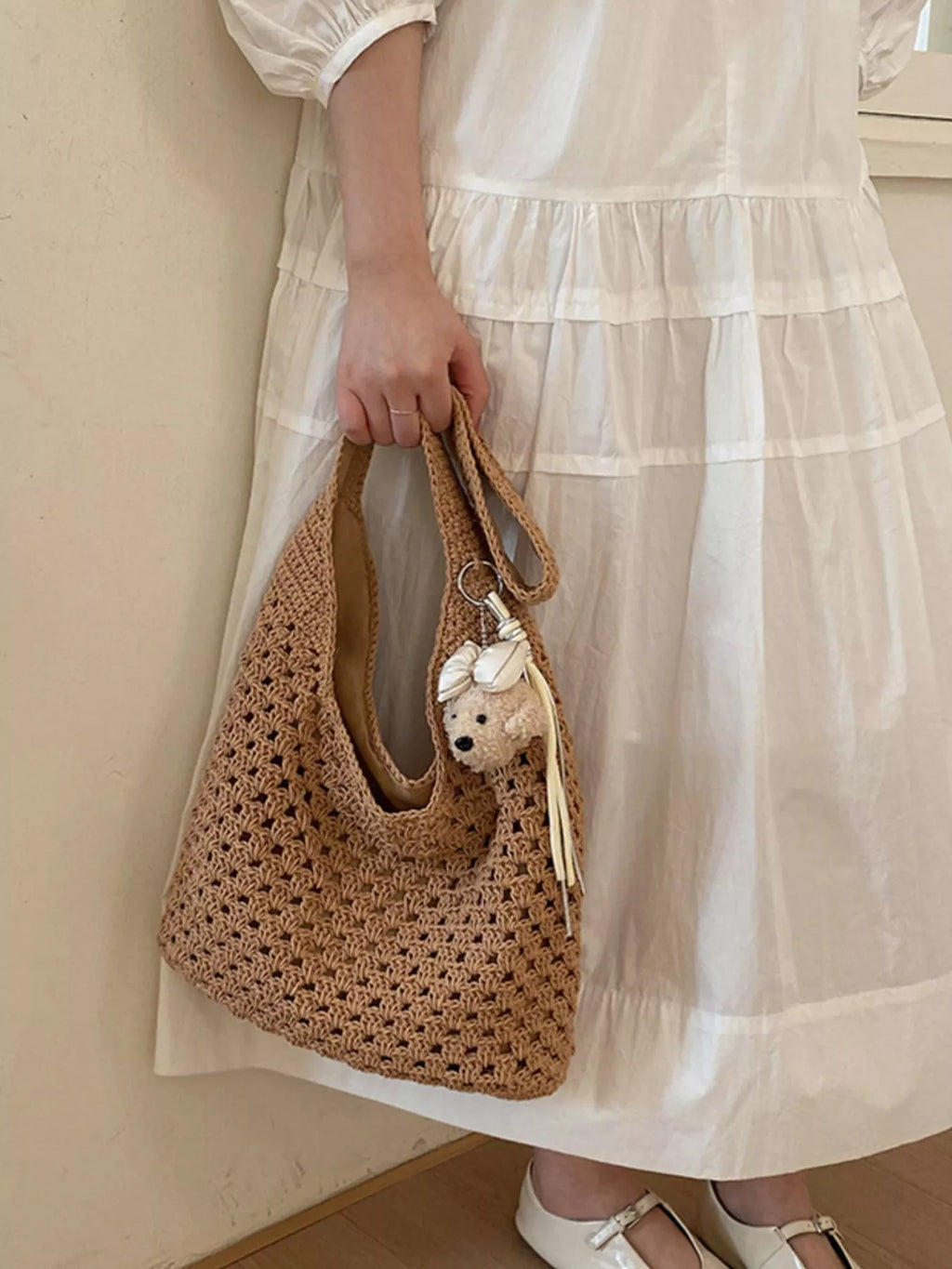 Crochet Knit Shoulder Bag