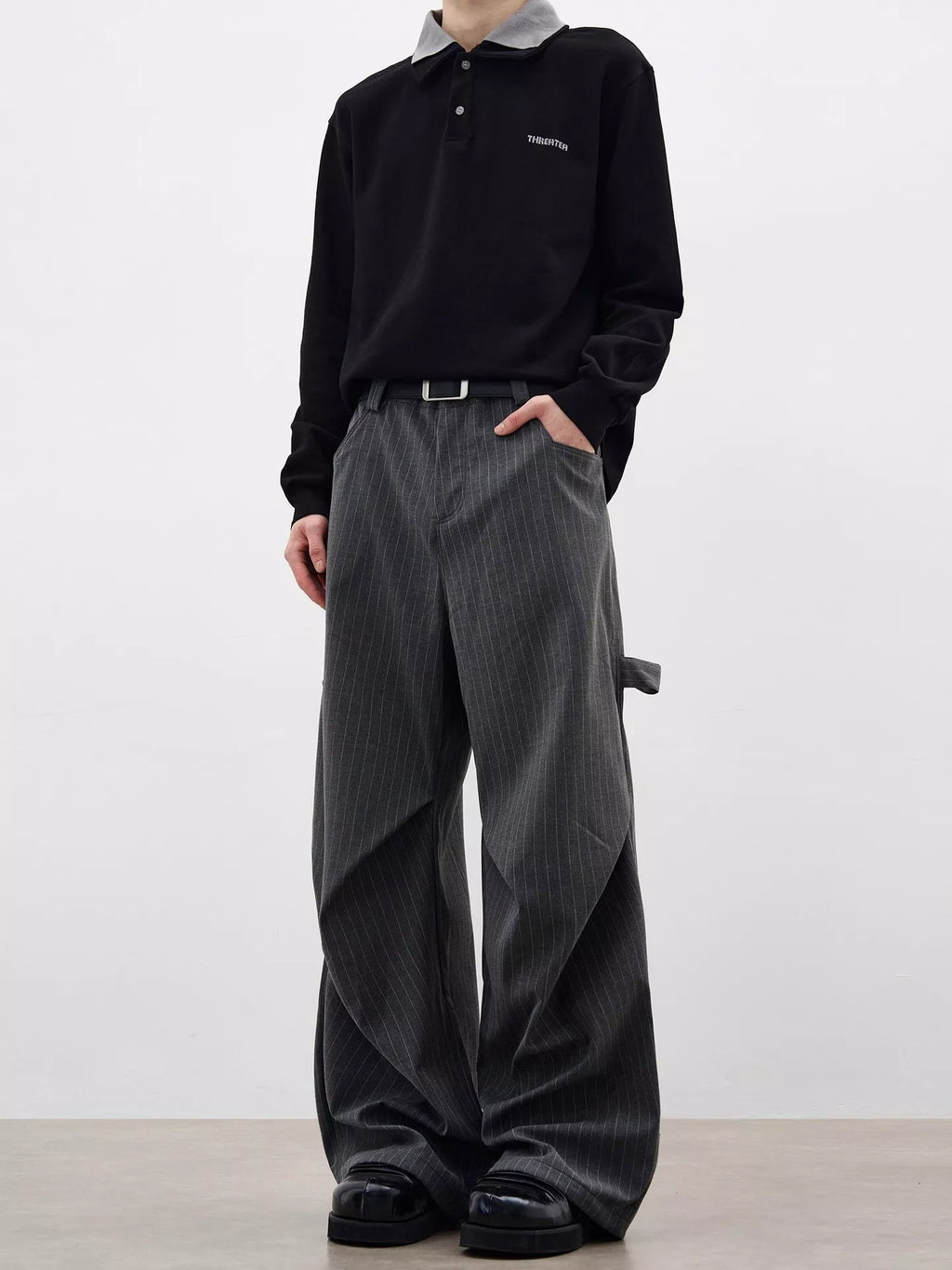 Men's Plus Size Wide Leg Pants