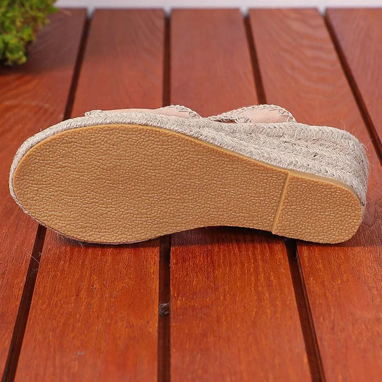 Espadrille Wedge Platform Sandals