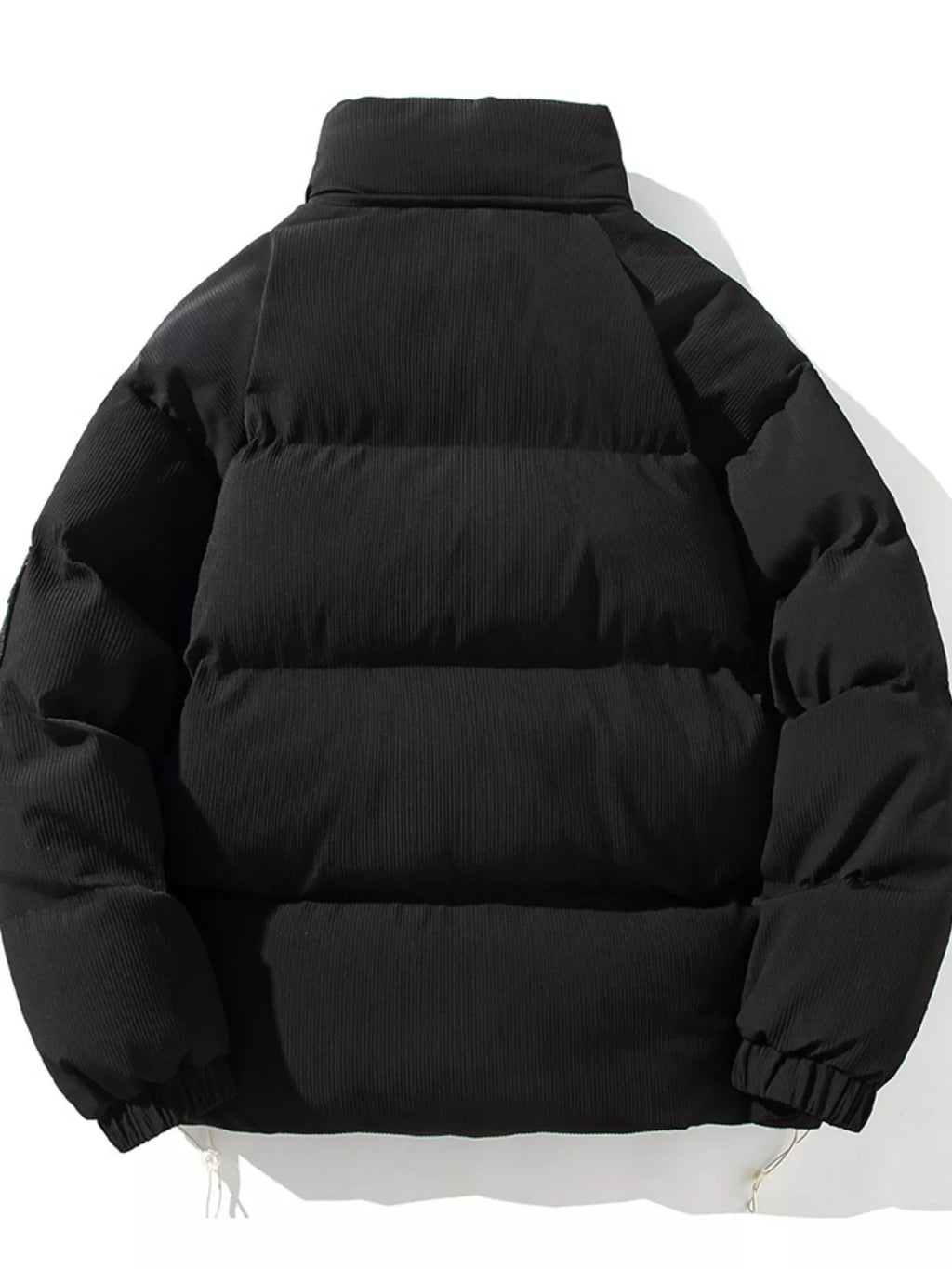 Men's Plus Size Zip Up Long Sleeve Puffer Jacket