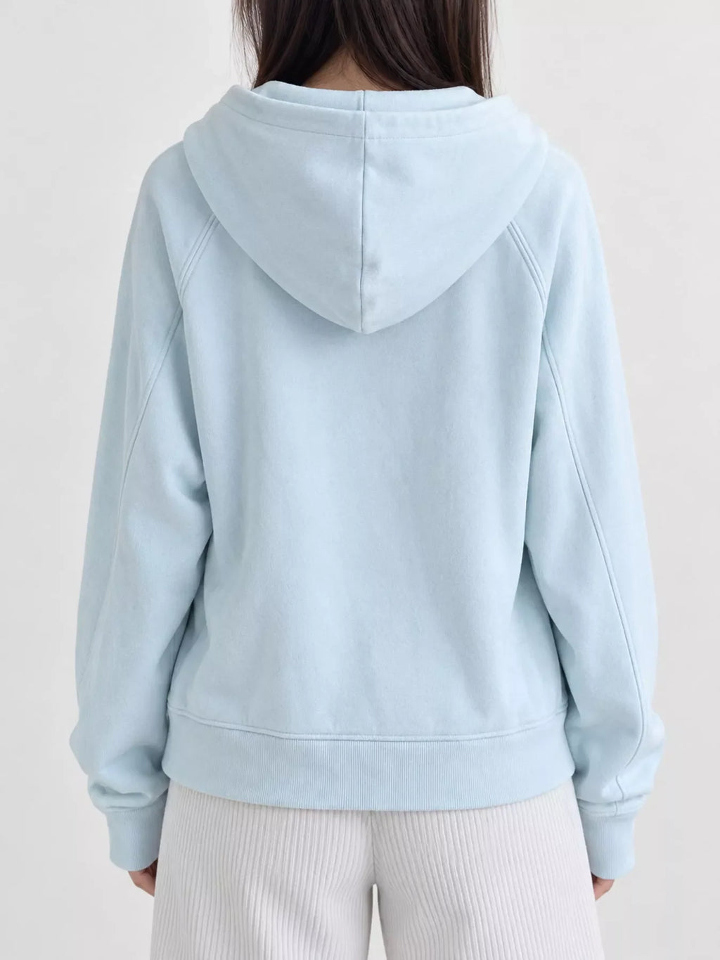 Zip Up Raglan Sleeve Hoodie