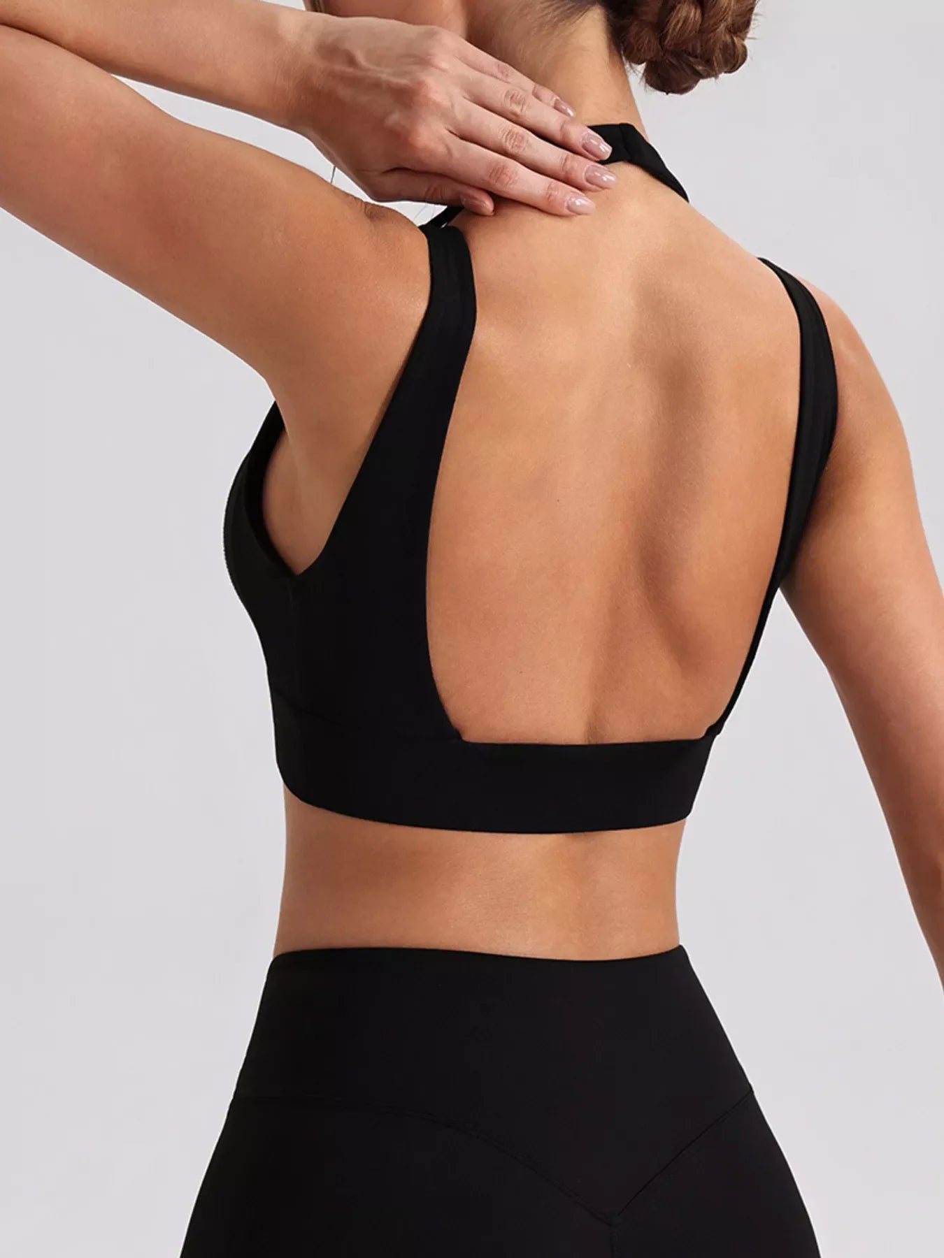 Seamless Criss-Cross V-Neck Tank and Leggings Active Set