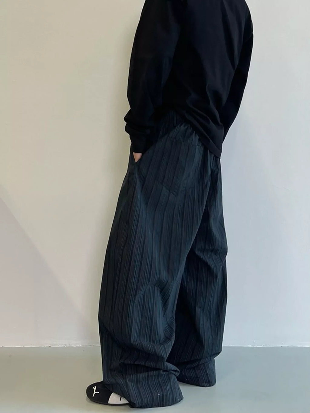 Men's Plus Size Wide Leg Pants