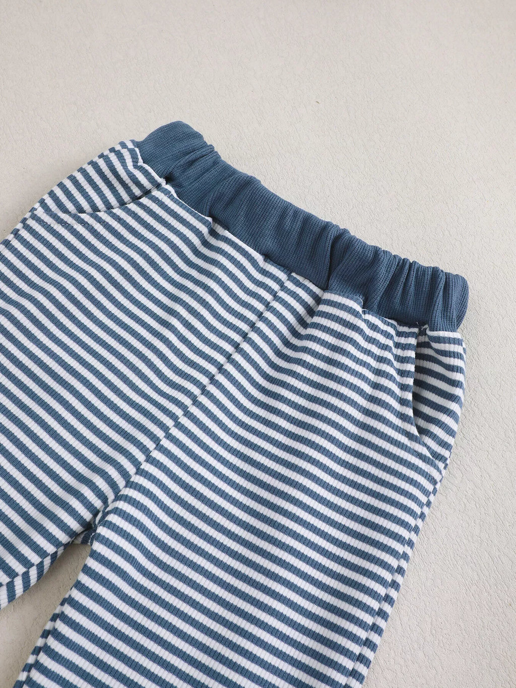 Children's Bear Striped Top and Pants Set