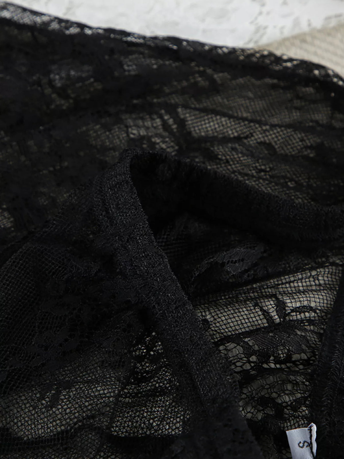 Lace Tube Top & Cardigan and Shorts Three-Piece Lounge Set