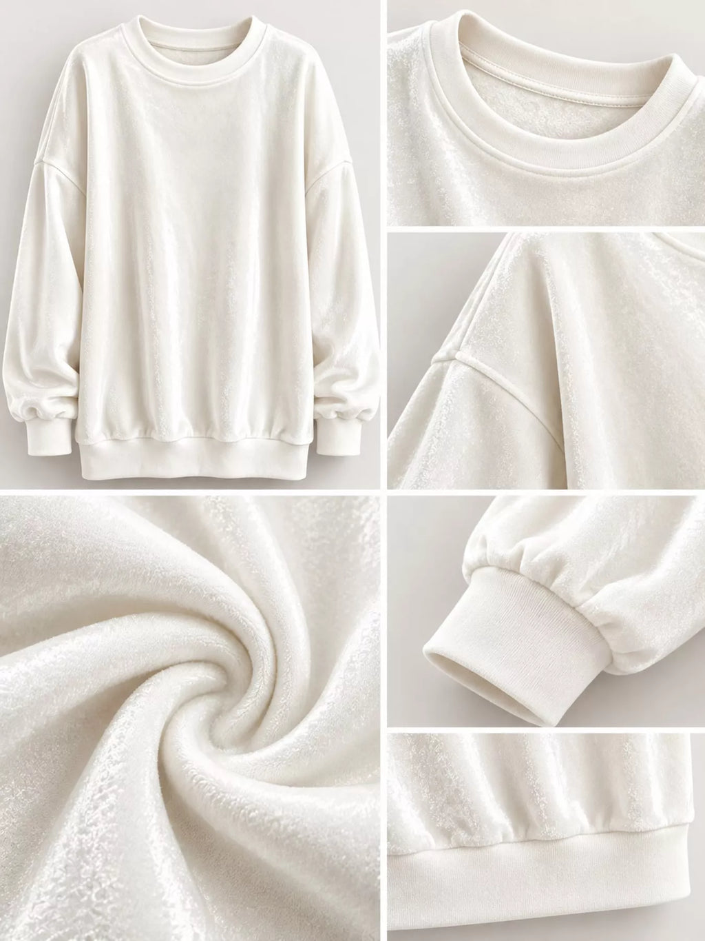Full Size Crew Neck Drop Shoulder Sweatshirt Plus Size