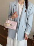 Quilted Chain Strap Crossbody Bag