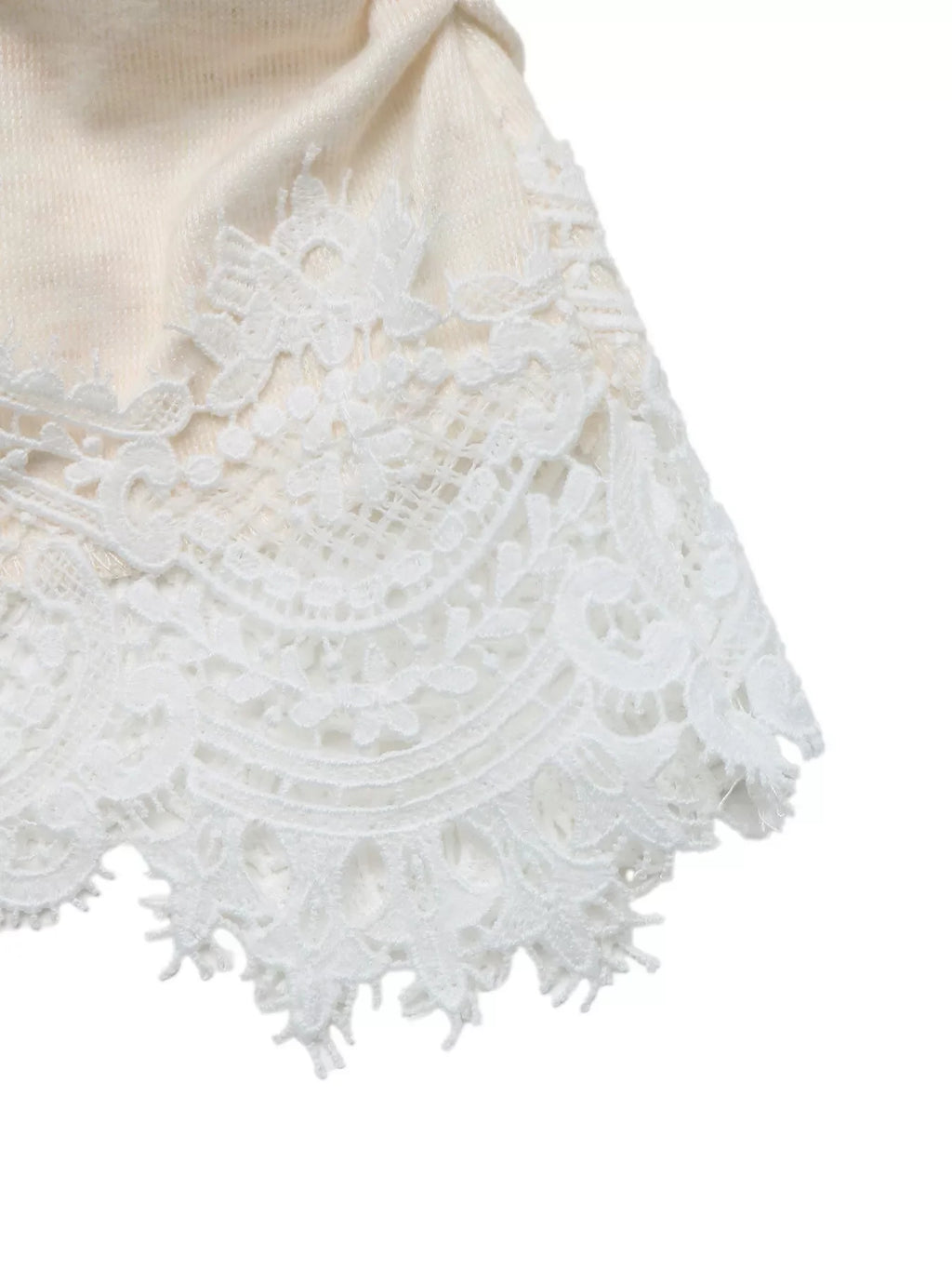 Lace Trim Long Sleeve T-Shirt