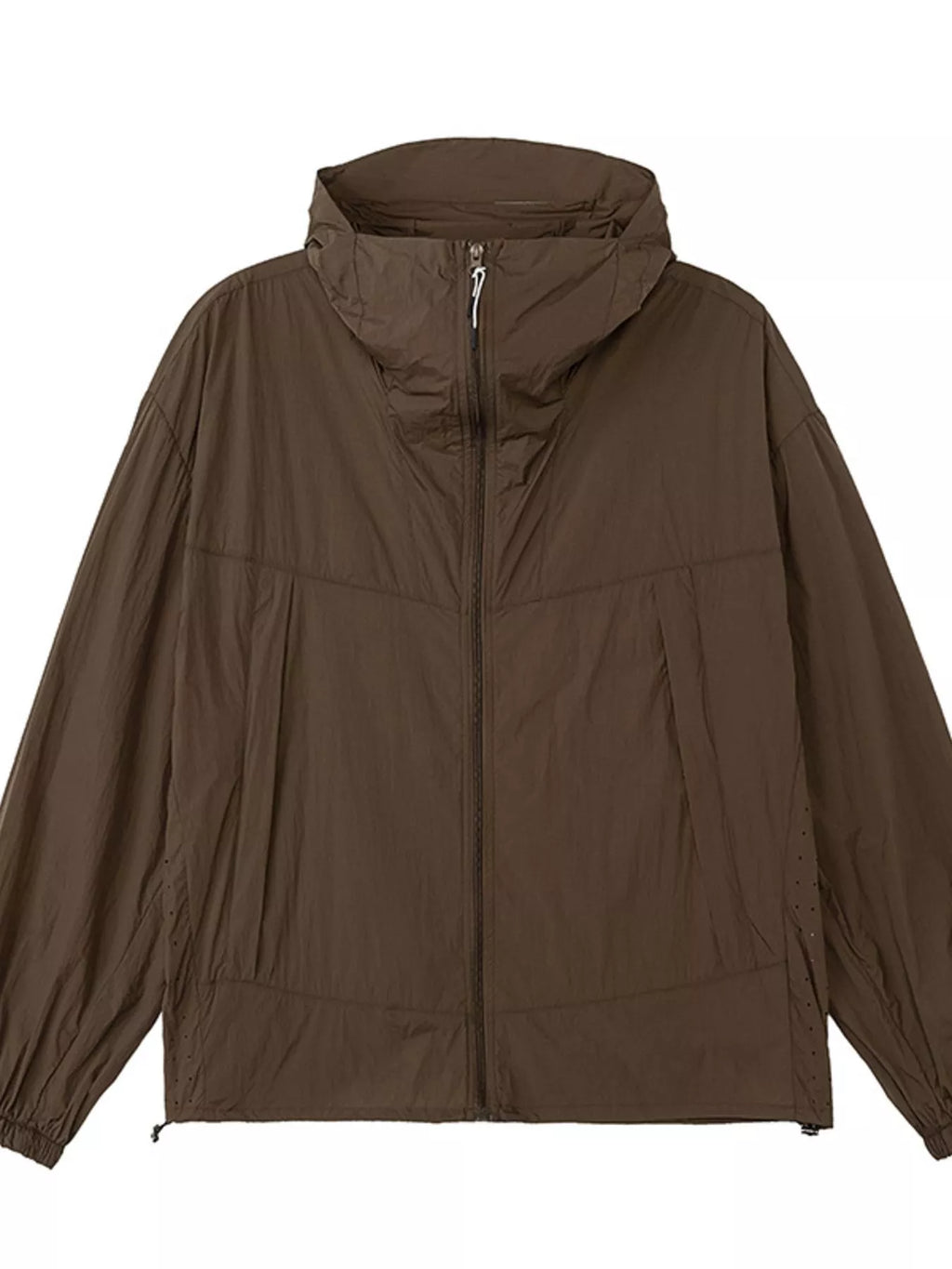 Men's Plus Size Lightweight Hooded Windbreaker Jacket