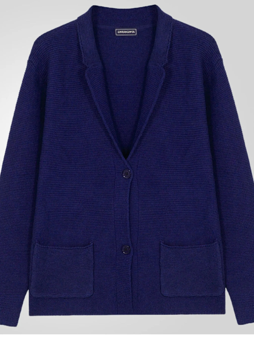 Men's Plus Size Button Up Long Sleeve Cardigan