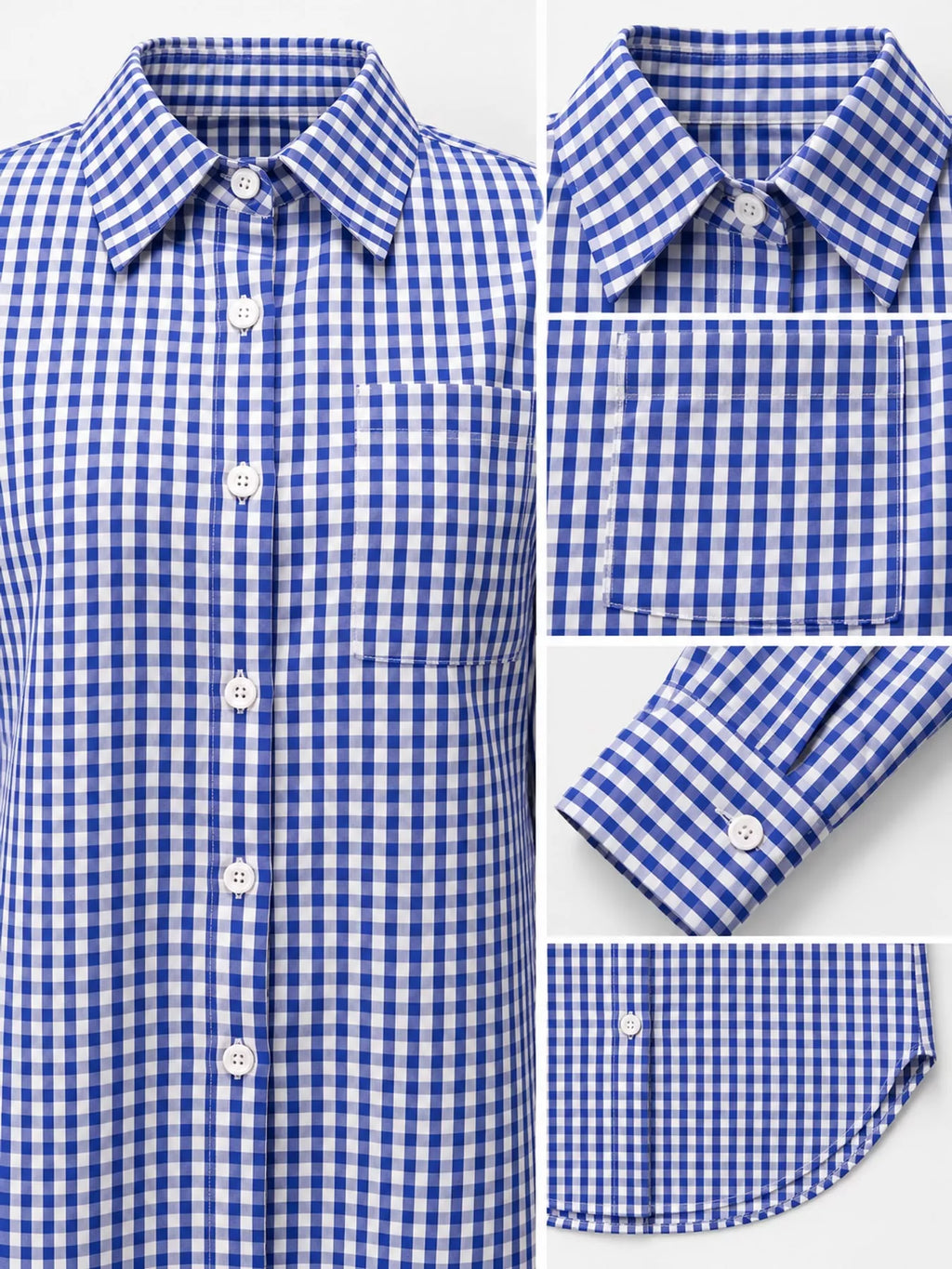 Plus Size Plaid Button-Down Long Sleeve Shirt