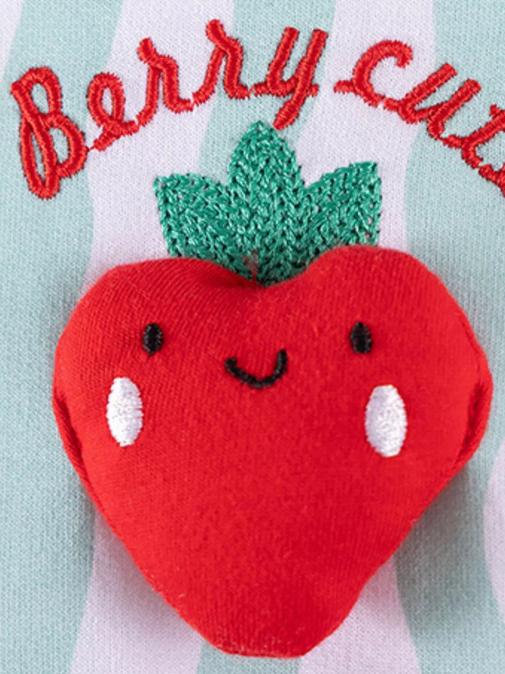 Children's Strawberry Peplum Top and Leggings Set