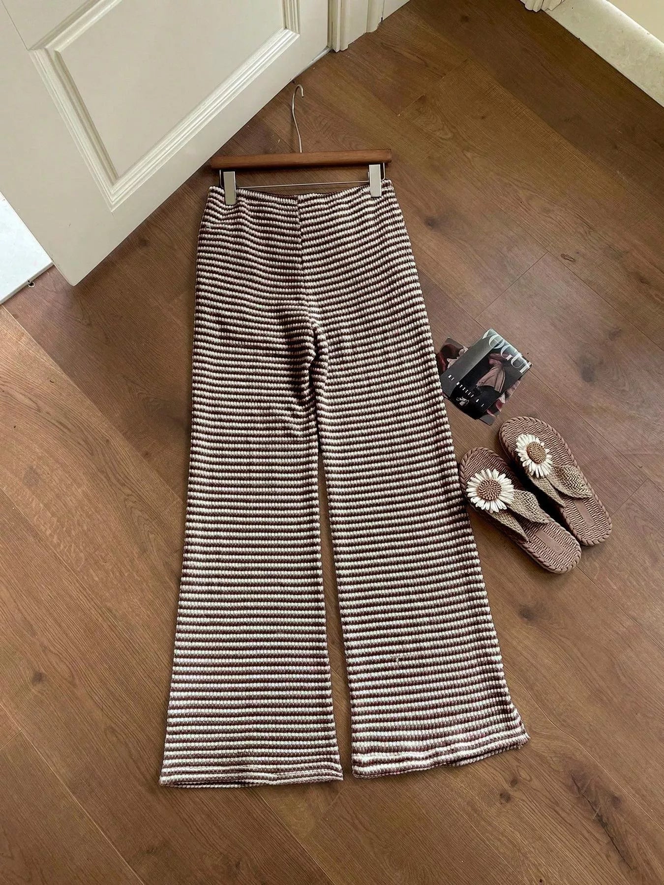 Drawstring Wide Leg Pants