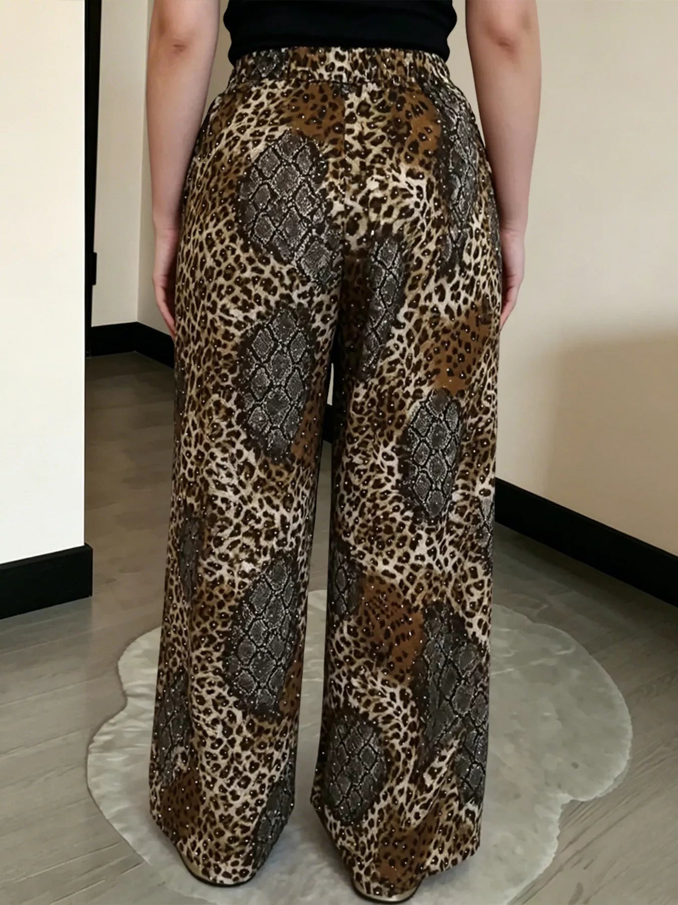 Drawstring Wide-Leg Pants