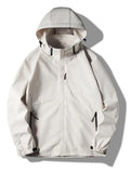 Men's Plus Size Long Sleeve Hooded Jacket