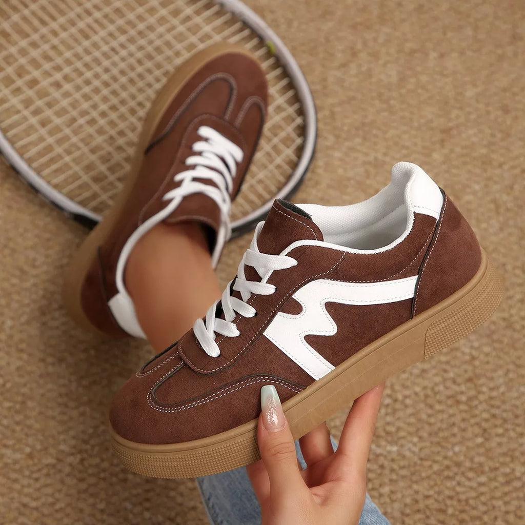 Casual Lace-Up Flats Sneakers