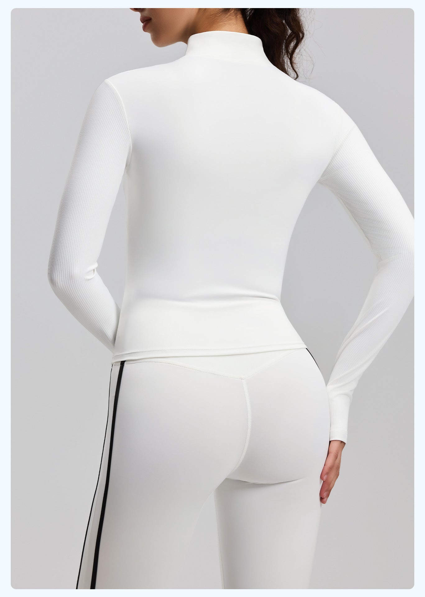 New Striped Sports Jacket Outdoor Running Slim-fit Slim-fit Landing Collar Yoga Jacket
