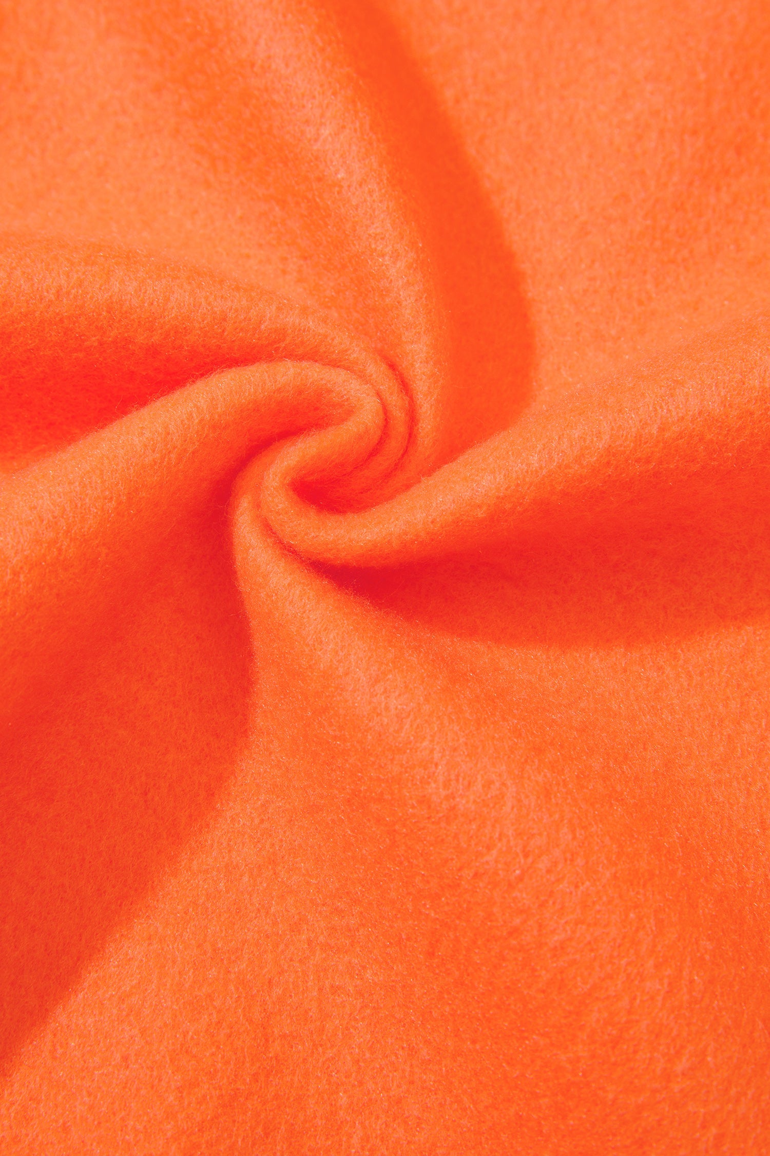 Orange Polka Dot Patchwork Round Neck Plus Size Sweatshirt