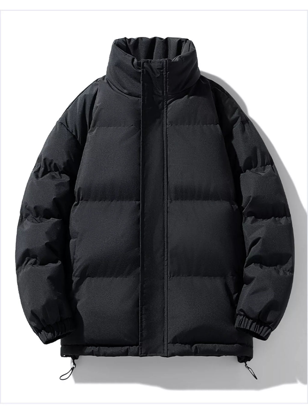 Men's Full Size Padded Stand Collar Winter Coat Plus Size