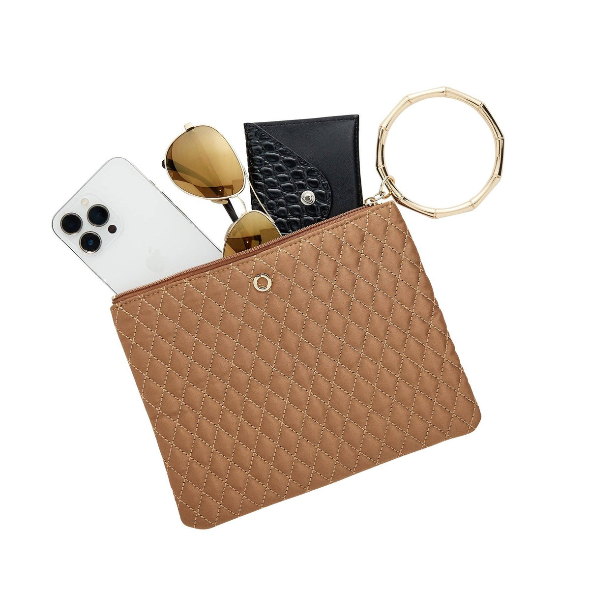 Big O® Bracelet Pouch – Caramel Quilted