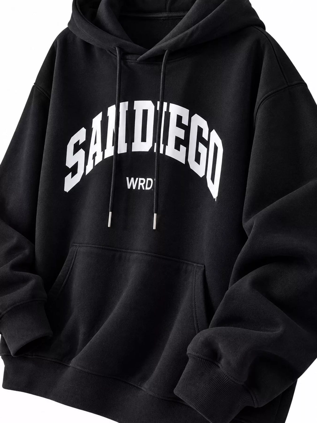 Letter Graphic Long Sleeve Hoodie
