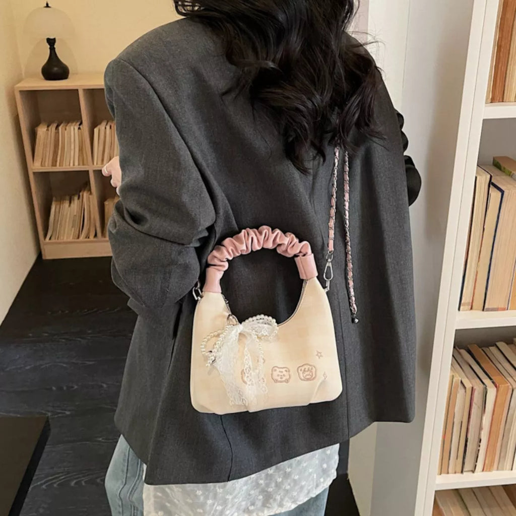 Ruched Handle Crossbody Bag