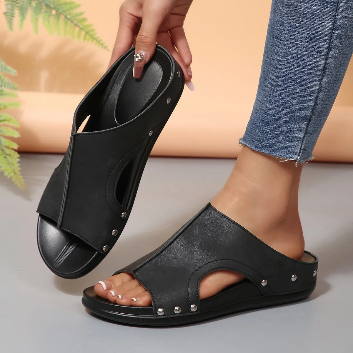 Open Toe Wedge Sandals
