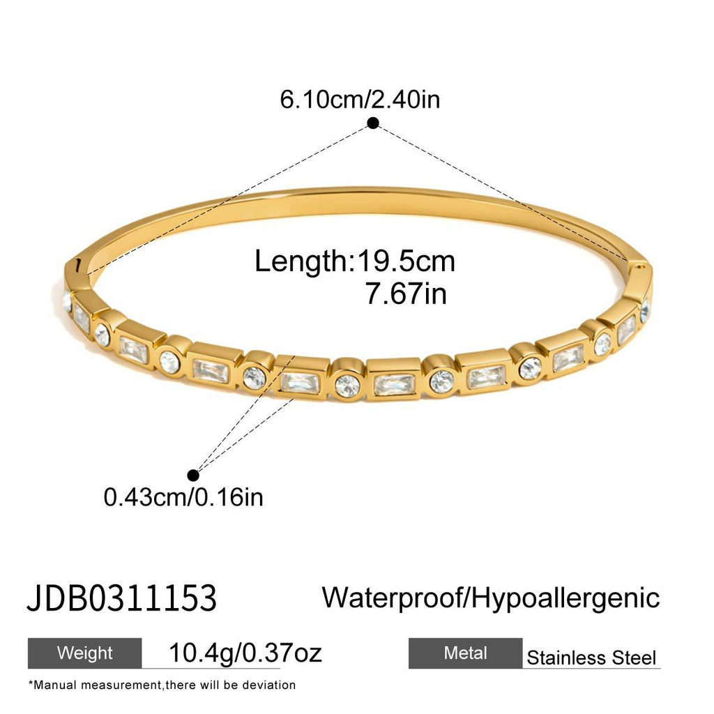 Color Zircon Bangle Collection