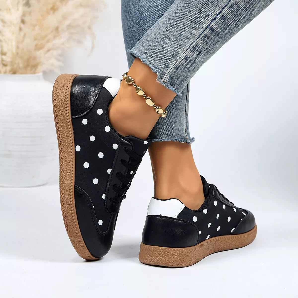 Polka Dot Casual Sneakers