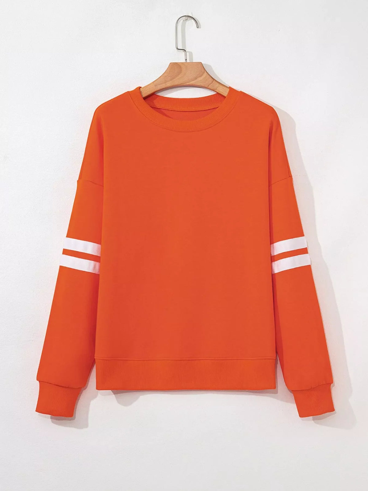 Striped Dropped Shoulder Sweatshirt