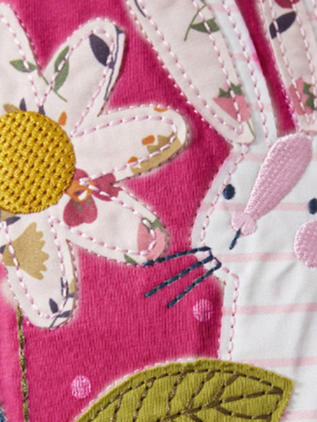 Children's Cartoon Animal Embroidered Polka Dot Dress