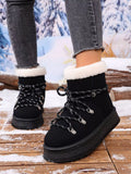 Round Toe Platform Boots
