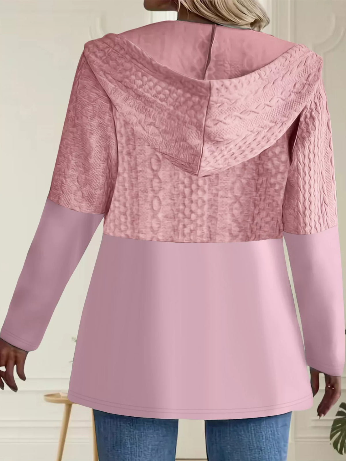 Full Size Hooded Zip-Up Jacket Plus Size