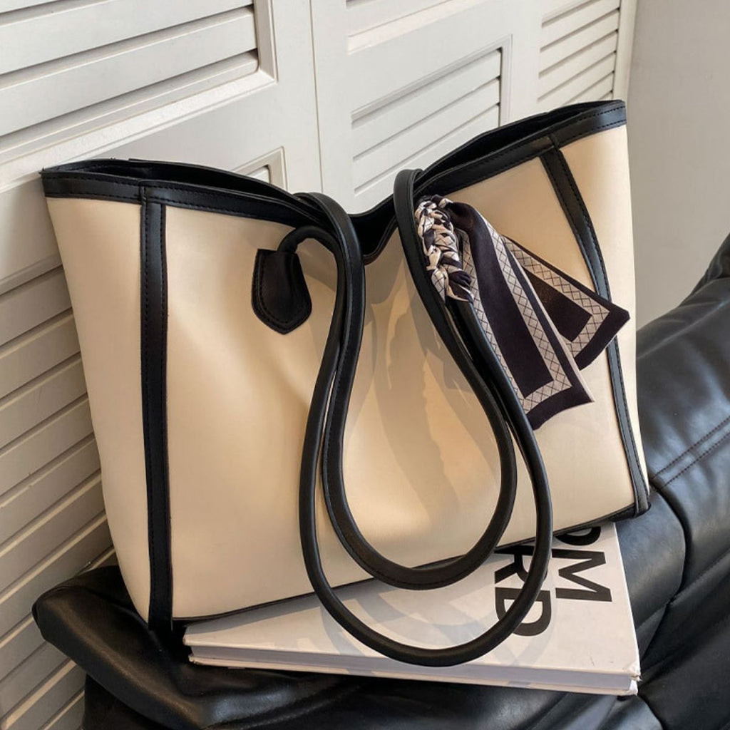 Contrast Tote Bag