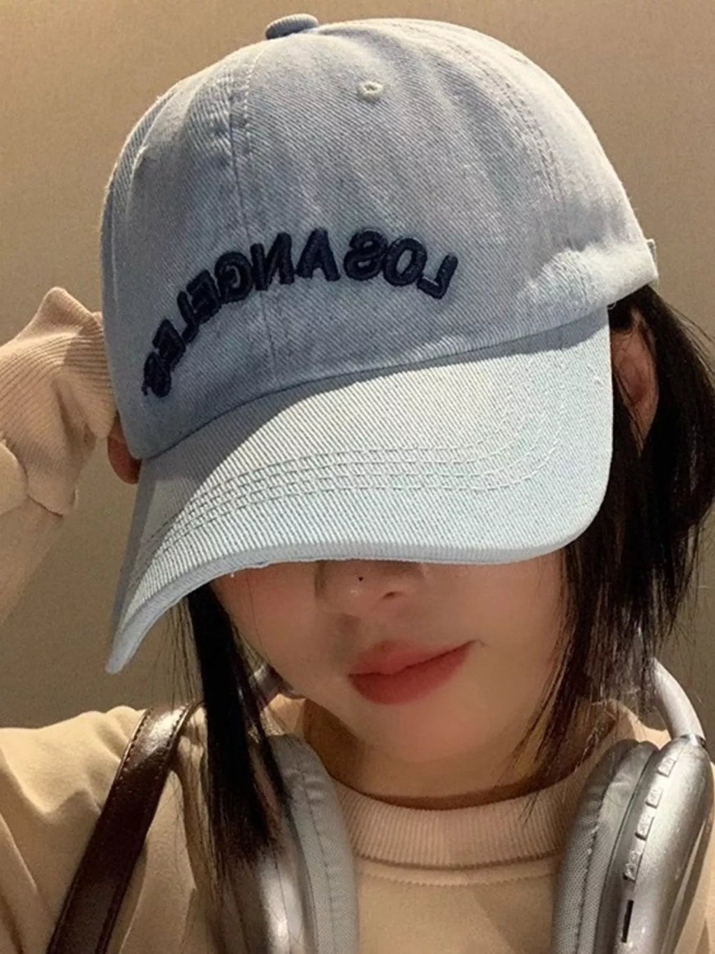 Casual Embroidered Denim Baseball Cap
