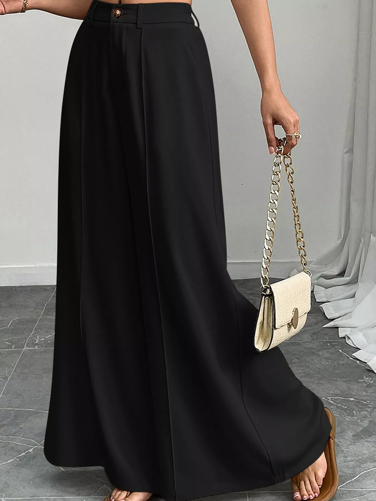 High-Waisted Wide-Leg Pants
