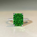 925 Sterling Silver Zircon Geometric Ring