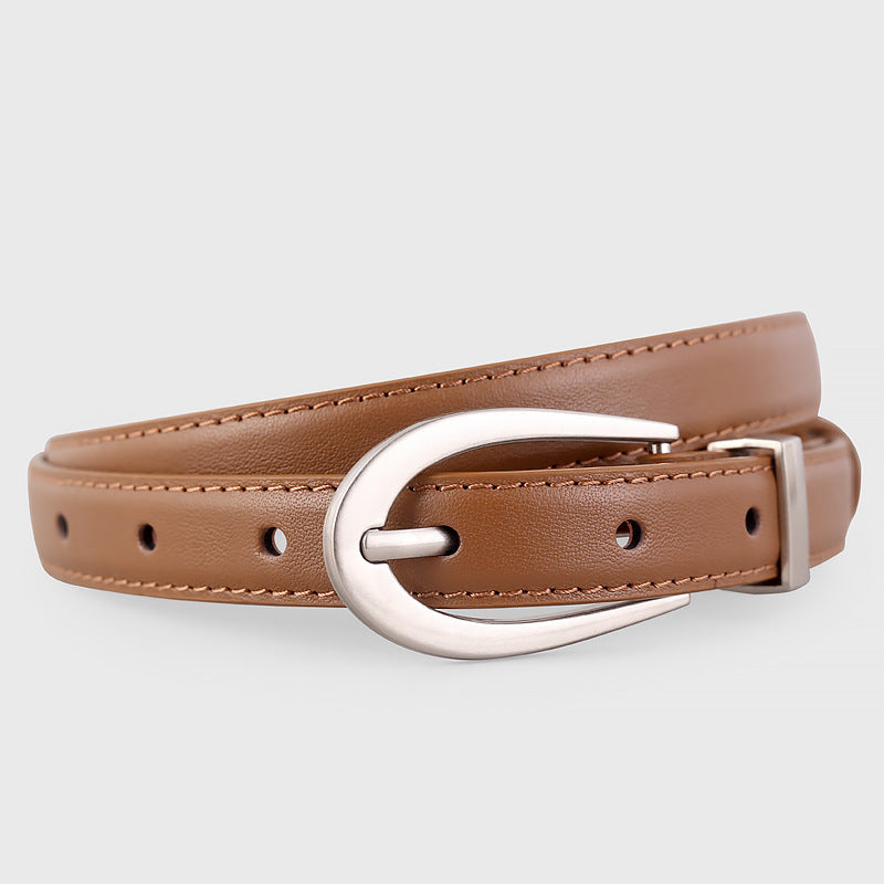 Leather Skinny Belt